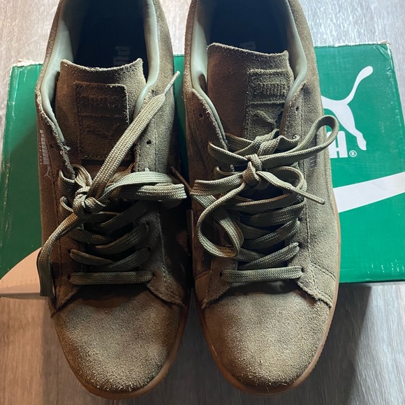 MENS “ pumas “ olive green - Picture 3 of 5